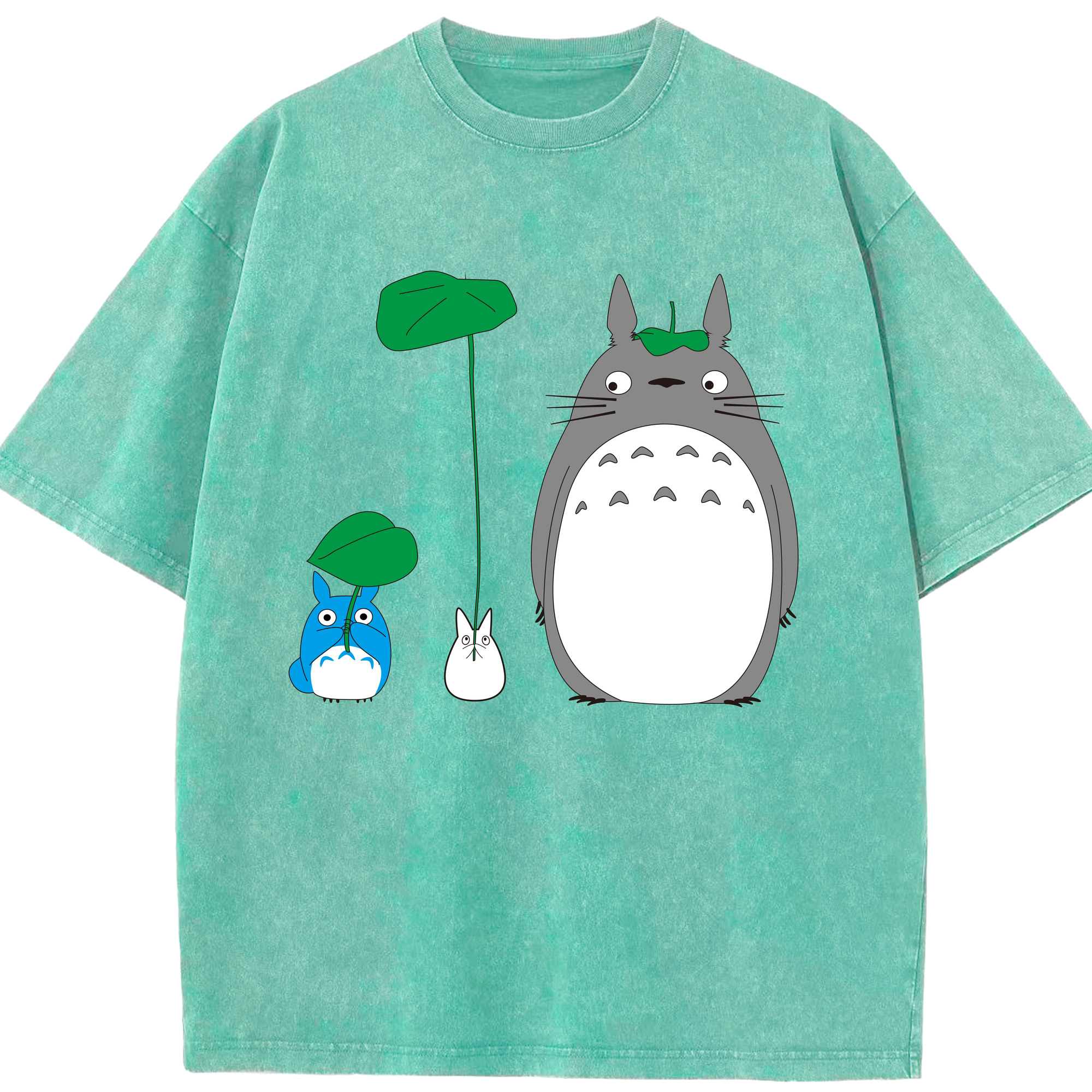 （画像用） となりのトトロ 草壁メイ 草壁サツキ My Neighbor Totoro Satsuki Kusakabe Mei Kusakabe 綿100% ヴィンテージ風 半袖Tシャツ（フロントプリント）